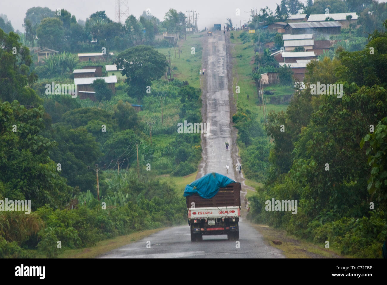 Sur la route, autour de l'awasa, Ethiopie Banque D'Images