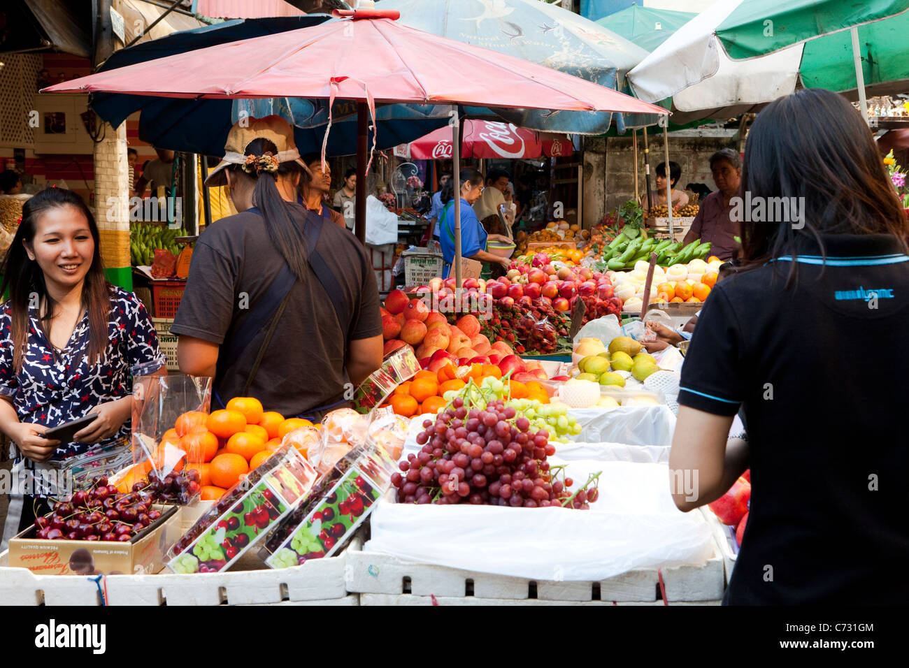 Fruits, Chiang Mai, Thaïlande Banque D'Images