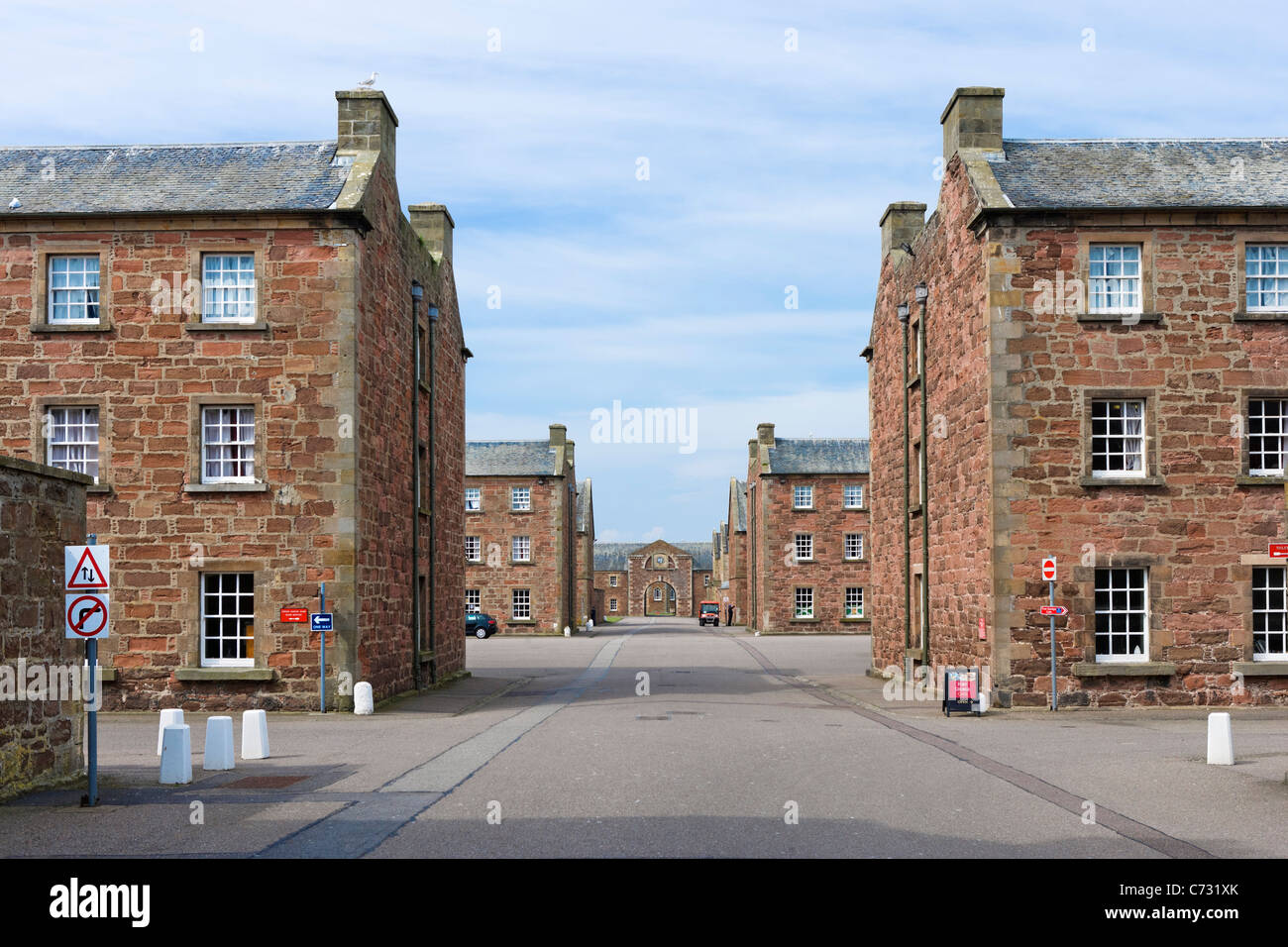 Intérieur de la xviiième Fort George, près d'Inverness, construite après la révolte Jacobite de 1745, Highland, Scotland, UK Banque D'Images