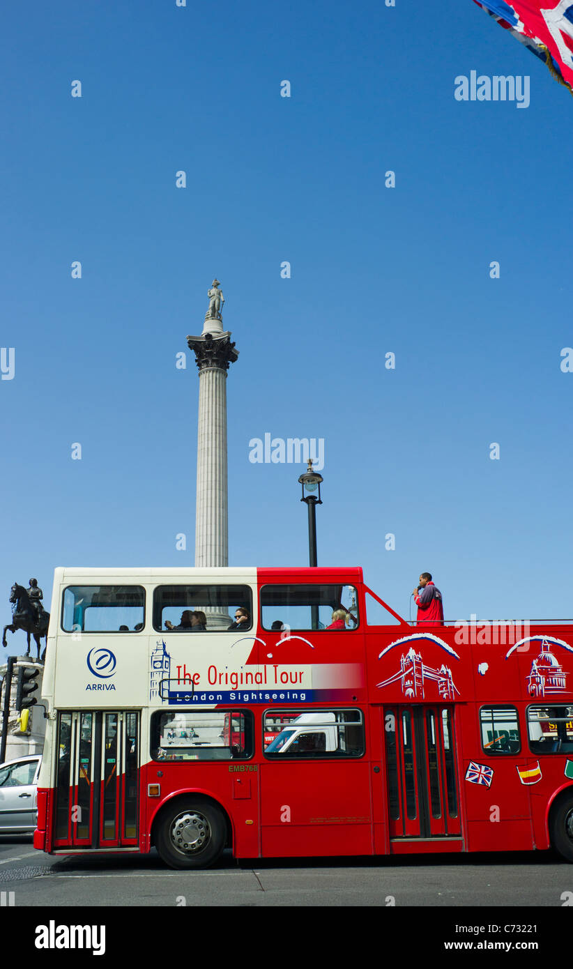 Bus touristique Londres Banque D'Images
