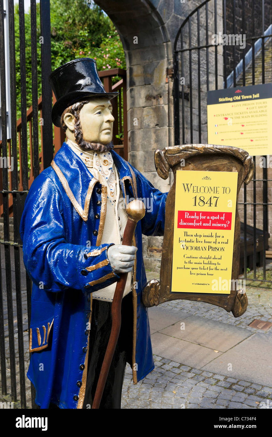 Entrée de la Vieille Prison, Stirling, Stirling, Scotland, UK Banque D'Images