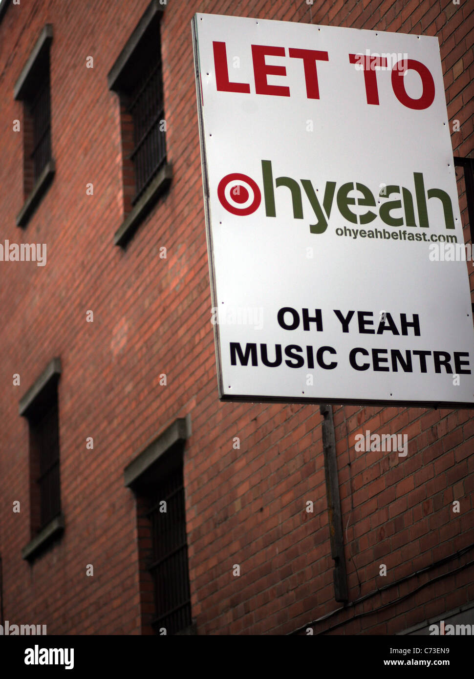 L'Oh ouais music center est un ancien entrepôt de stockage du whisky dans le coeur de la cathédrale de Belfast, trimestre Banque D'Images