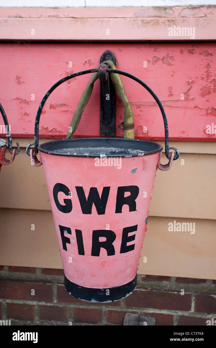 Great Western Railways fire bucket Banque D'Images