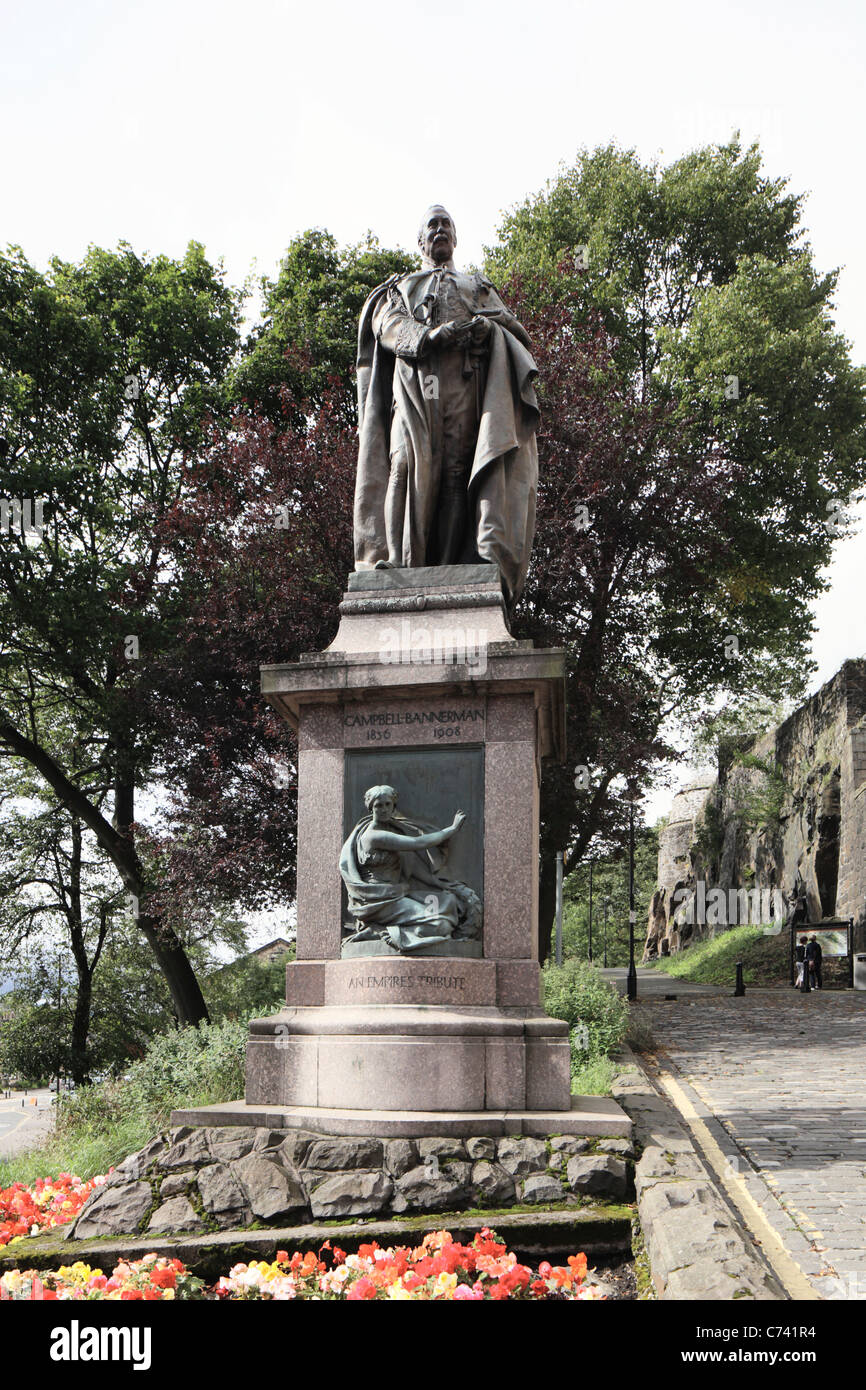 Statue de Henry Campbell-Bannerman Stirling en Écosse Banque D'Images