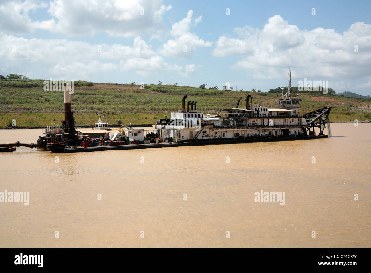 L'expansion du canal de Panama et de travaux d'entretien. Banque D'Images