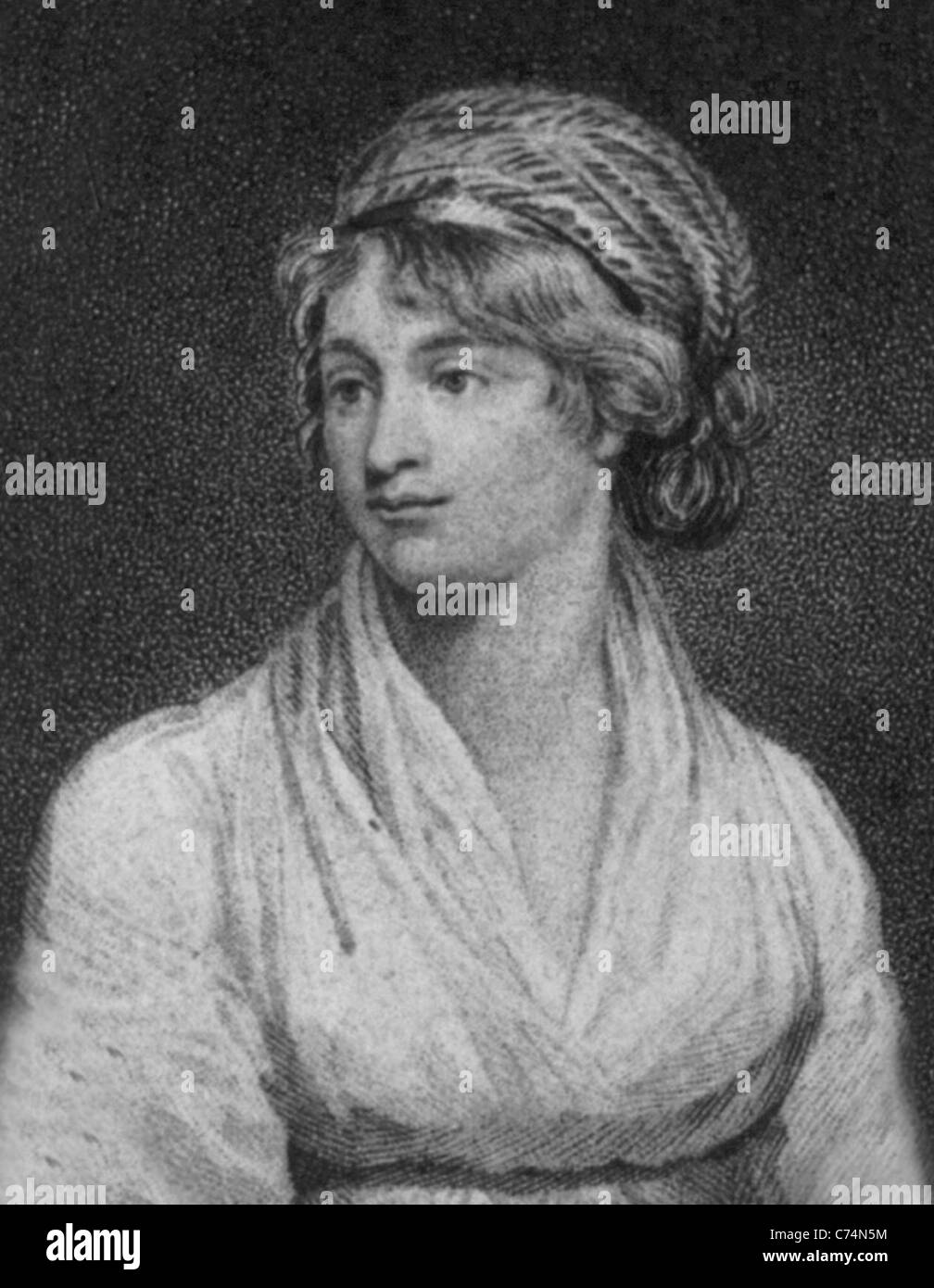 Mary Wollstonecraft, dix-huitième siècle, l'écrivain britannique Banque D'Images