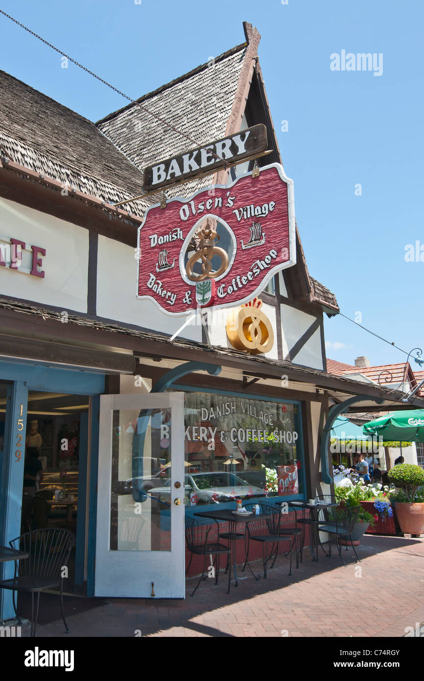Solvang, une ville de style danois à Santa Barbara County est une attraction touristique populaire. Banque D'Images