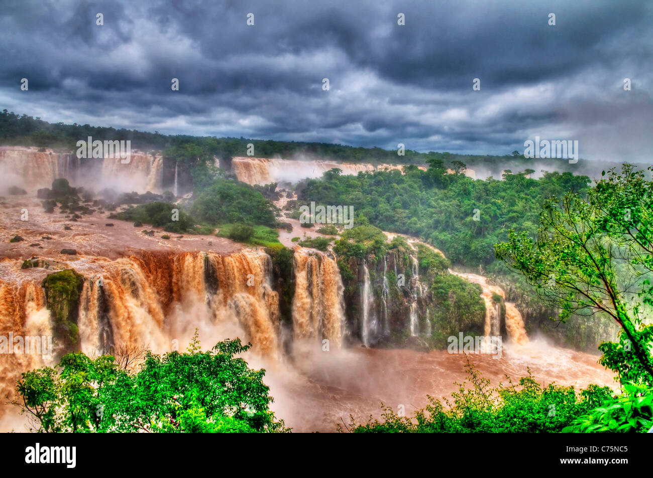 L'Iguasu falls Brasil Banque D'Images