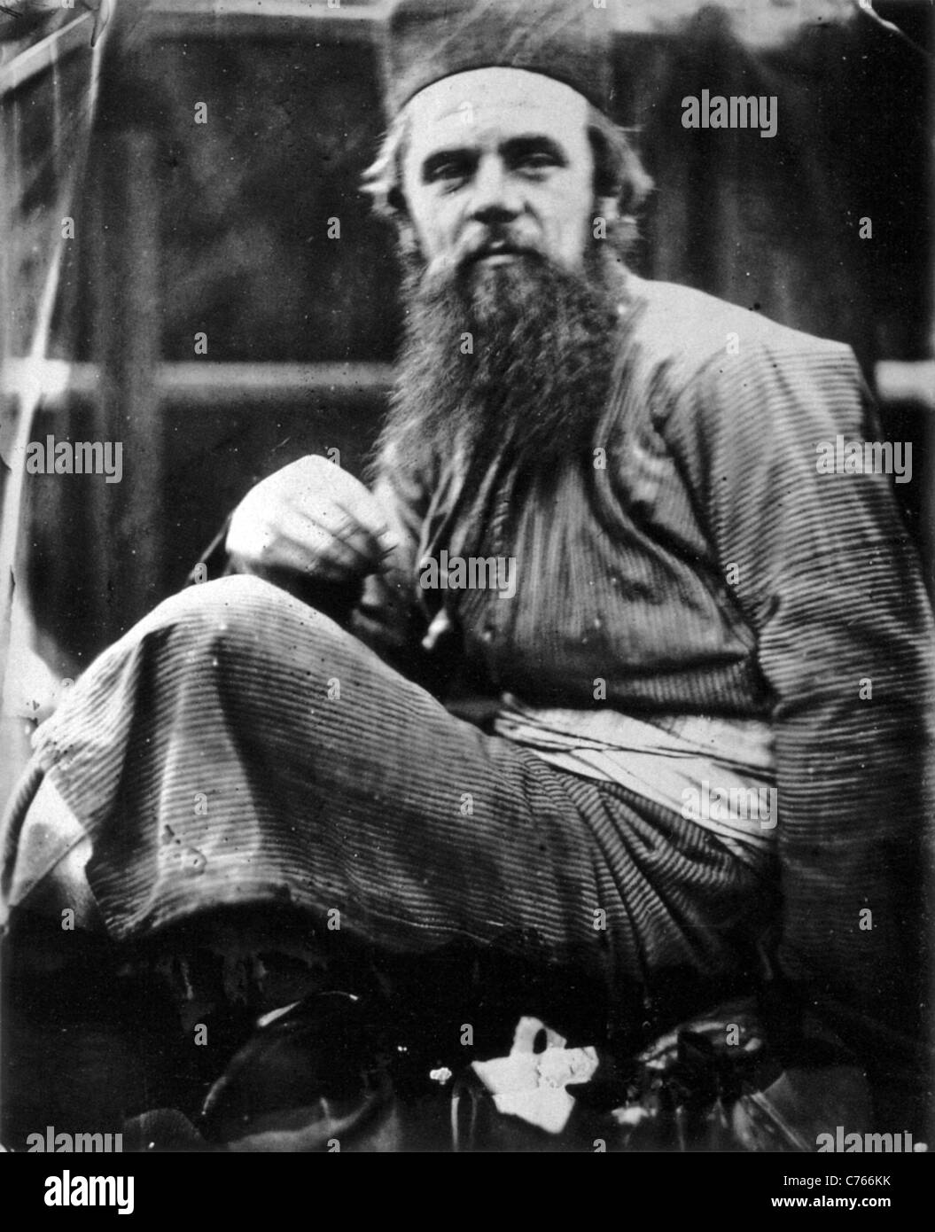 WILLIAM HOLMAN HUNT (1827-1910) peintre anglais en mai 1864. Photo Margaret Cameron Banque D'Images