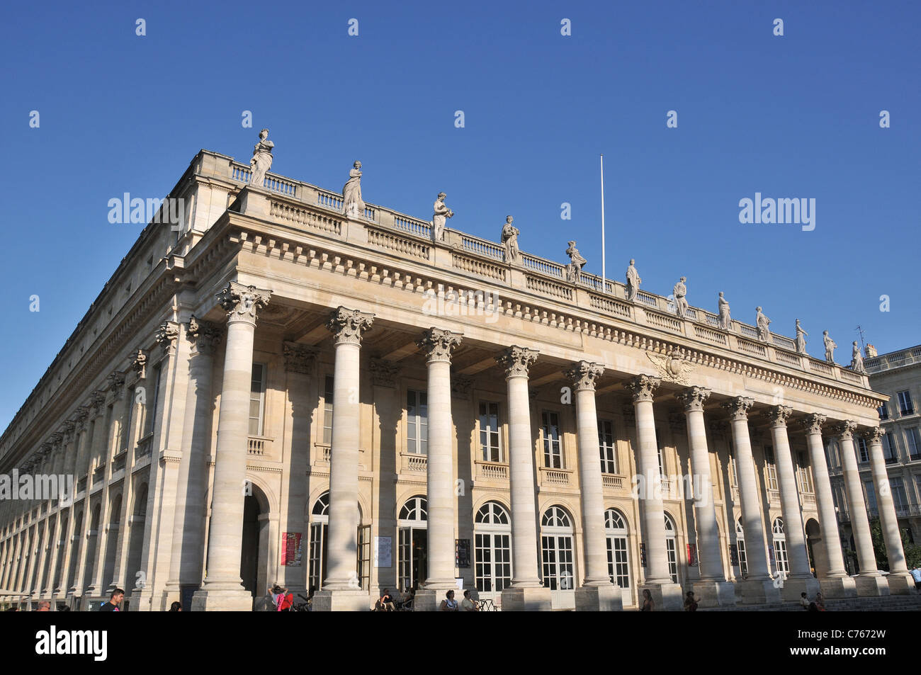 Grand théâtre place de la Comédie Bordeaux Gironde Aquitaine France Banque D'Images