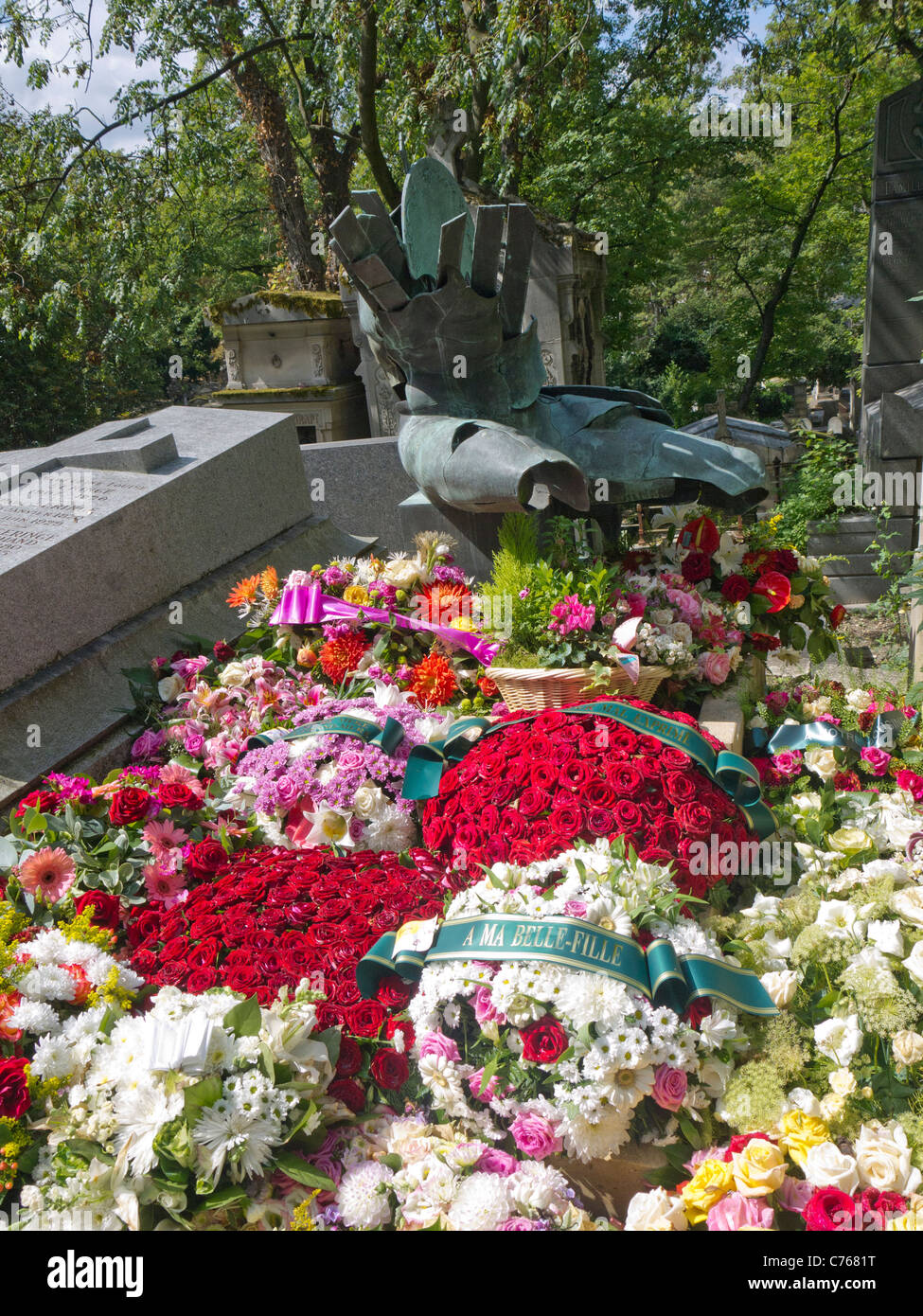 Cimetière du Père-Lachaise à Paris. Le Cimetière du Père-Lachaise Banque D'Images