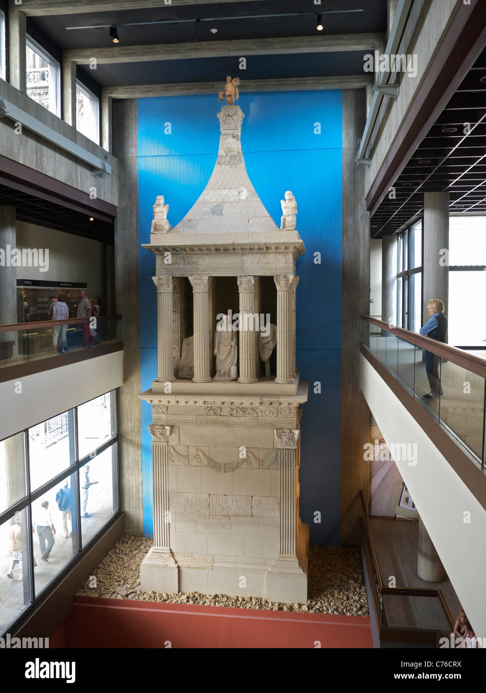 Le sépulcre de Poblicius au musée romain-germanique de Cologne Allemagne Banque D'Images