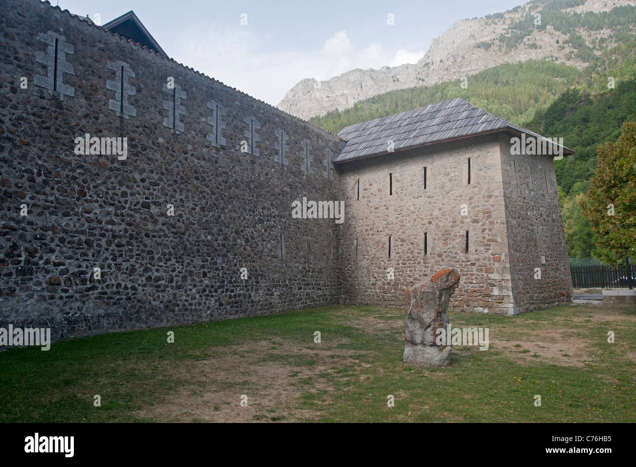 Colmars-les-Alpes Alpes-de-haute-Provence France Banque D'Images