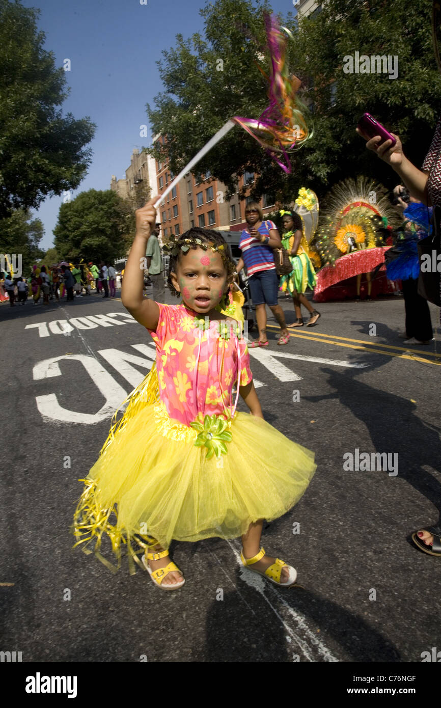 2011 ; West Indian/Caraïbes Kiddies Parade, Crown Heights, Brooklyn, New York. Banque D'Images