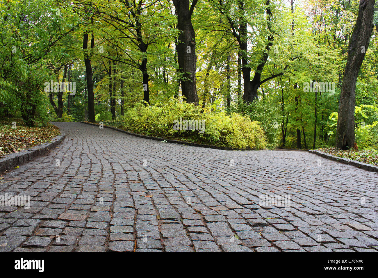 De Routes en fourche park Banque D'Images