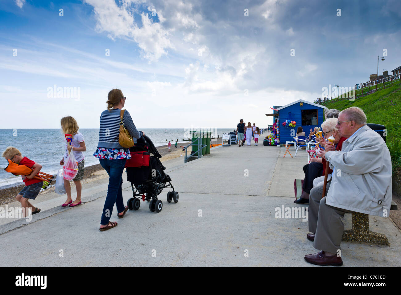 La promenade du front de mer Banque D'Images