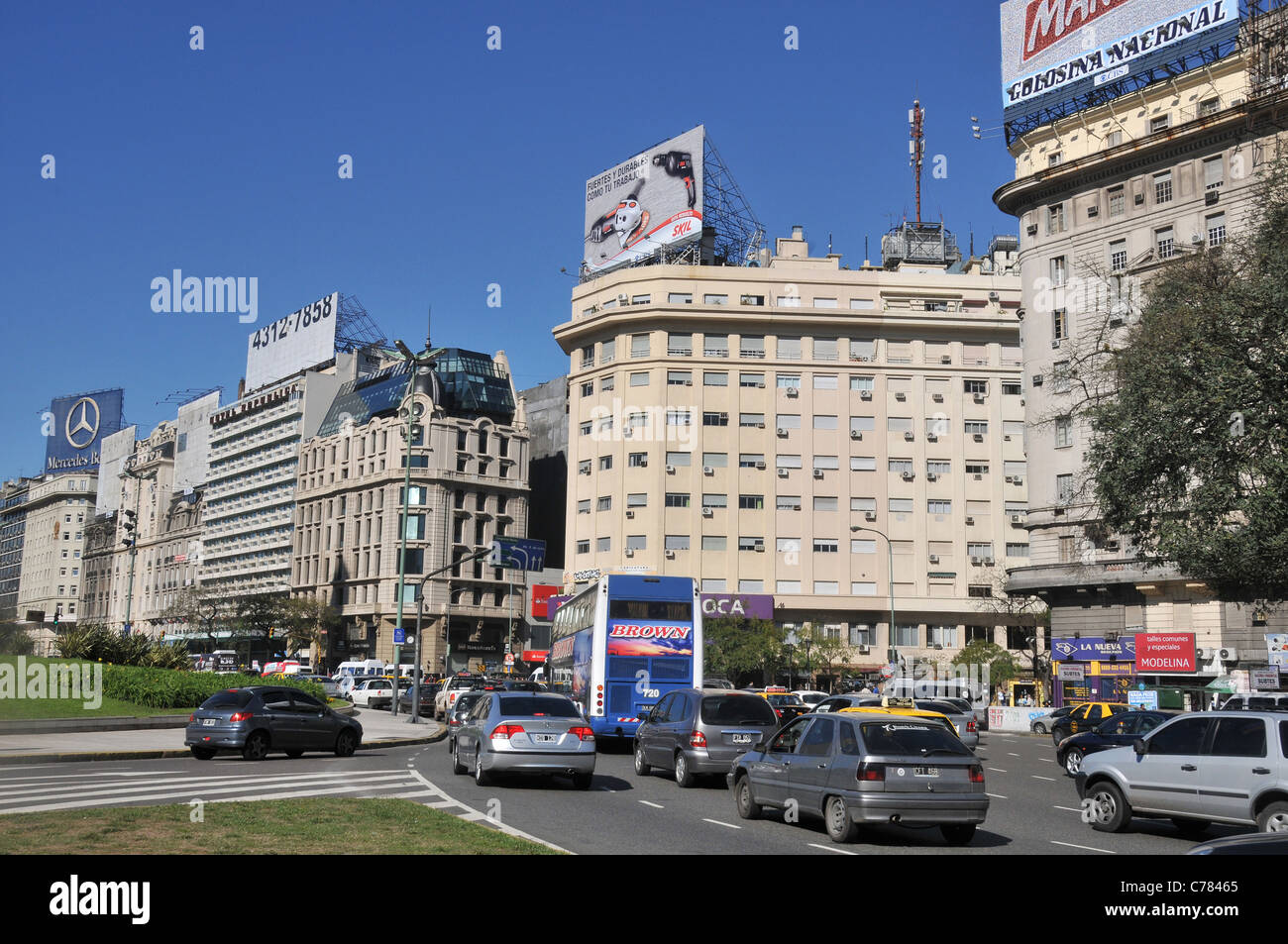 9 juillet square Buenos Aires Argentine Banque D'Images