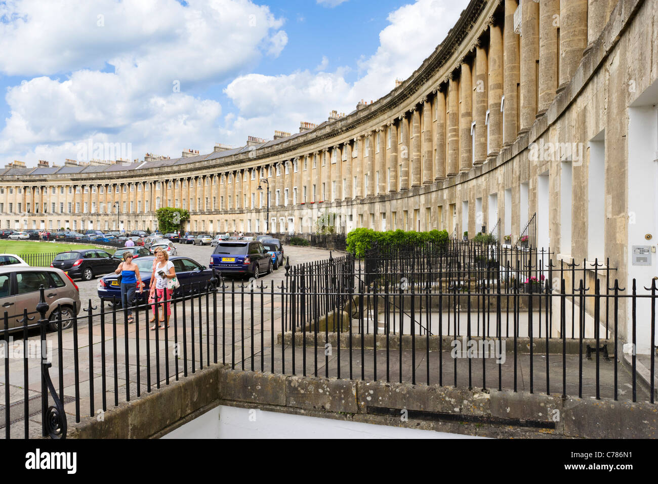 Royal Crescent, Bath, Somerset, England, UK Banque D'Images