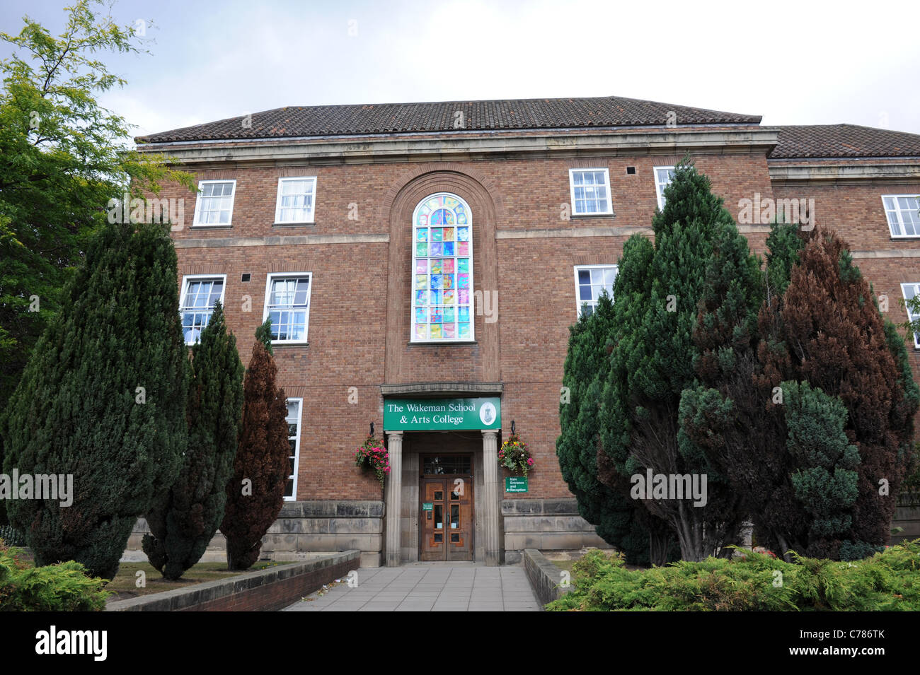 L'école et collège des arts de Wakeman une vaste Shrewsbury UK Banque D'Images