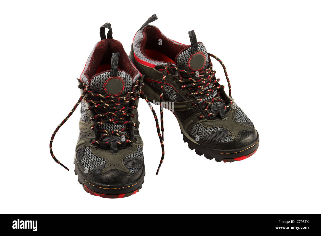 Formateurs isolé sur fond blanc Banque D'Images