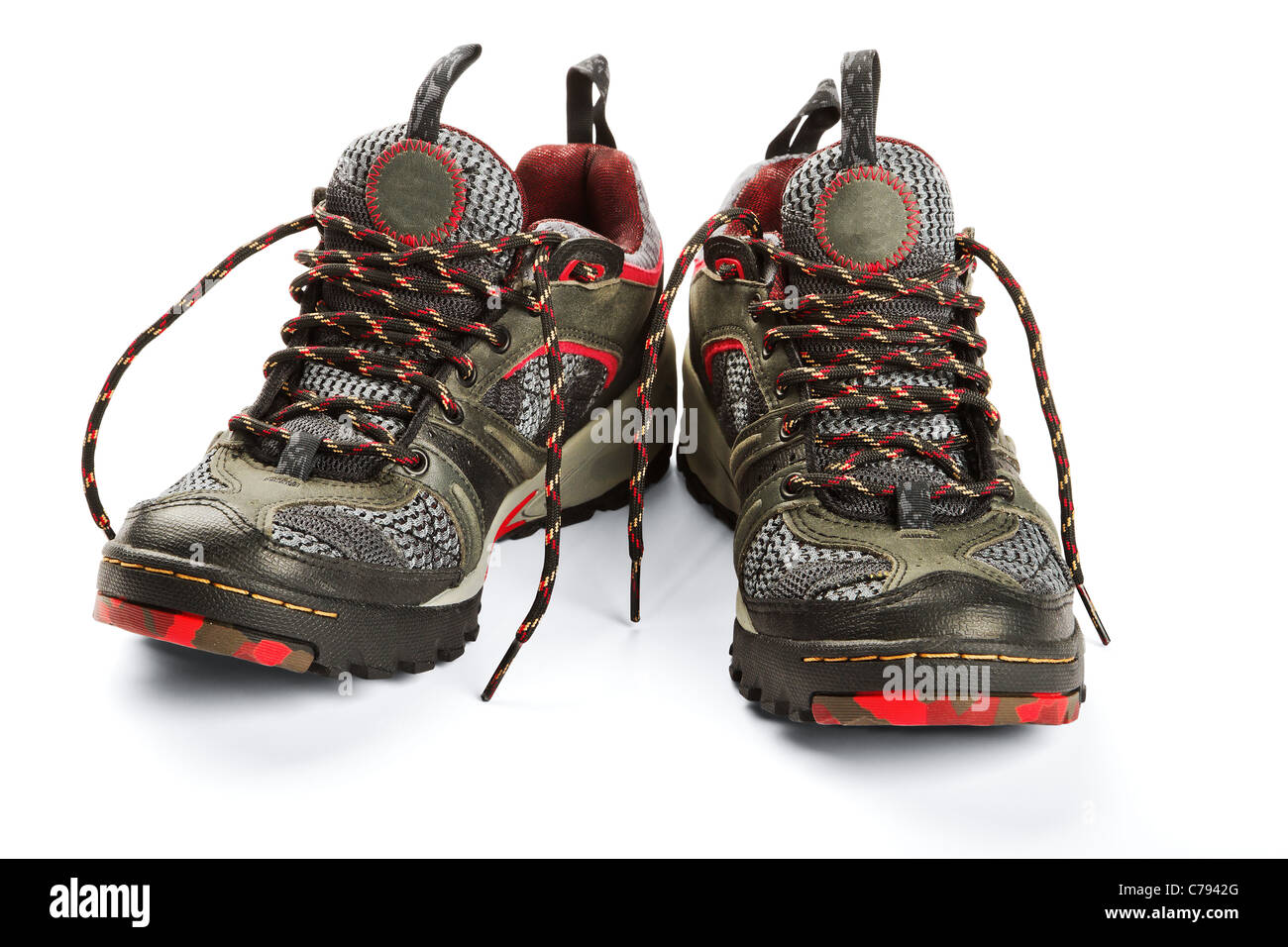 Formateurs isolé sur fond blanc Banque D'Images