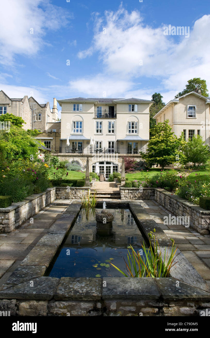 Le Bath Priory - Jardins Banque D'Images