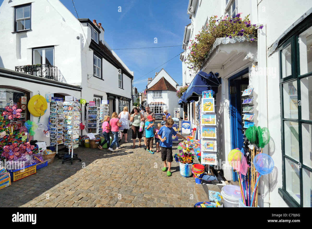 Quay Street Angleterre Hampshire Lymington Banque D'Images
