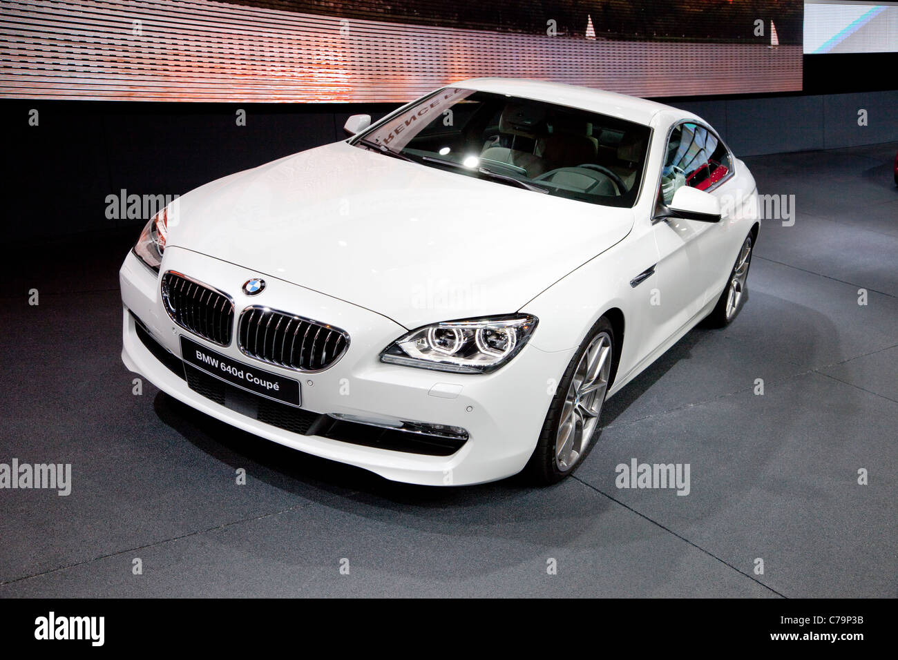 Nouvelle BMW 640d coupé sur l'IAA 2011 International Motor Show de Francfort am Main, Allemagne Banque D'Images