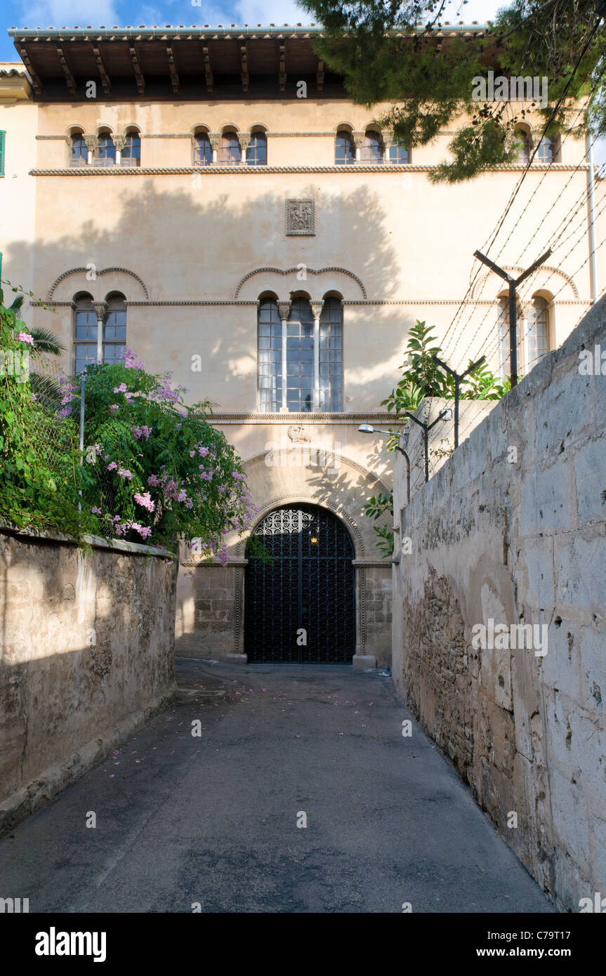 El Templo, Château des Templiers, ancien fief des Templiers dans le centre-ville historique de Palma de Majorque, Espagne Banque D'Images