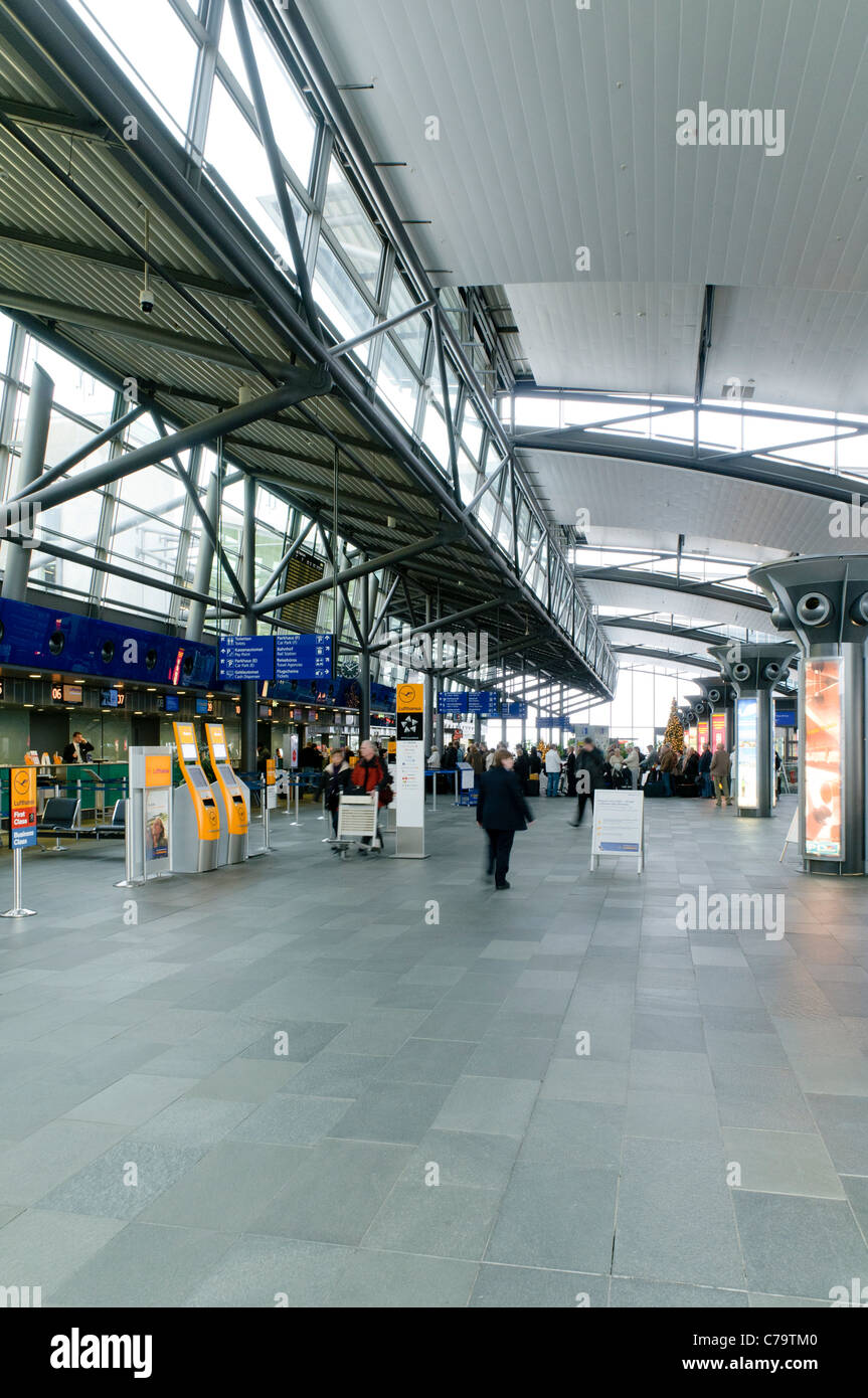 L'aéroport de Leipzig-Halle, Leipzig, Saxe, Allemagne, Europe Banque D'Images