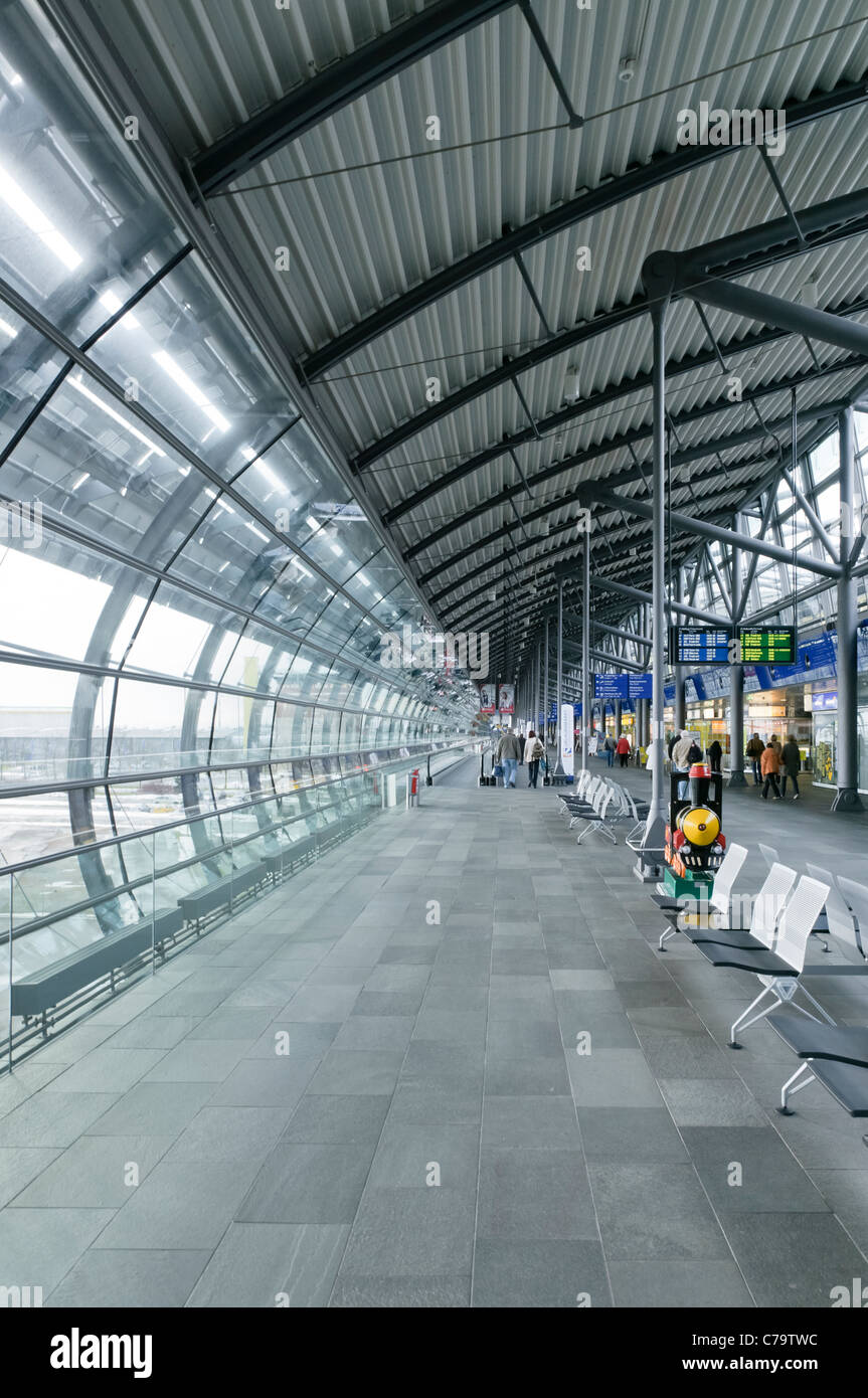L'aéroport de Leipzig-Halle, Leipzig, Saxe, Allemagne, Europe Banque D'Images