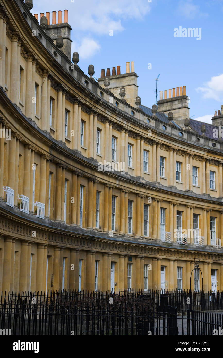 Le Cirque, King's Circus, par John Wood l'Aîné, Bath, Somerset, England, UK Banque D'Images