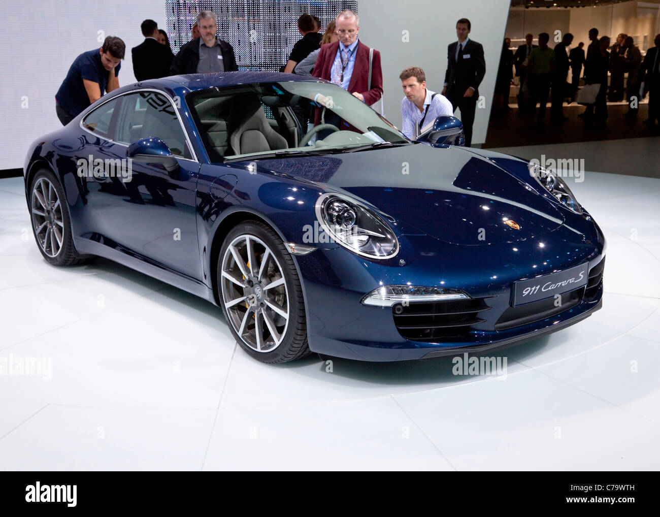 Nouvelle Porsche 911 Carrera S sur l'IAA 2011 International Motor Show de Francfort am Main, Allemagne Banque D'Images