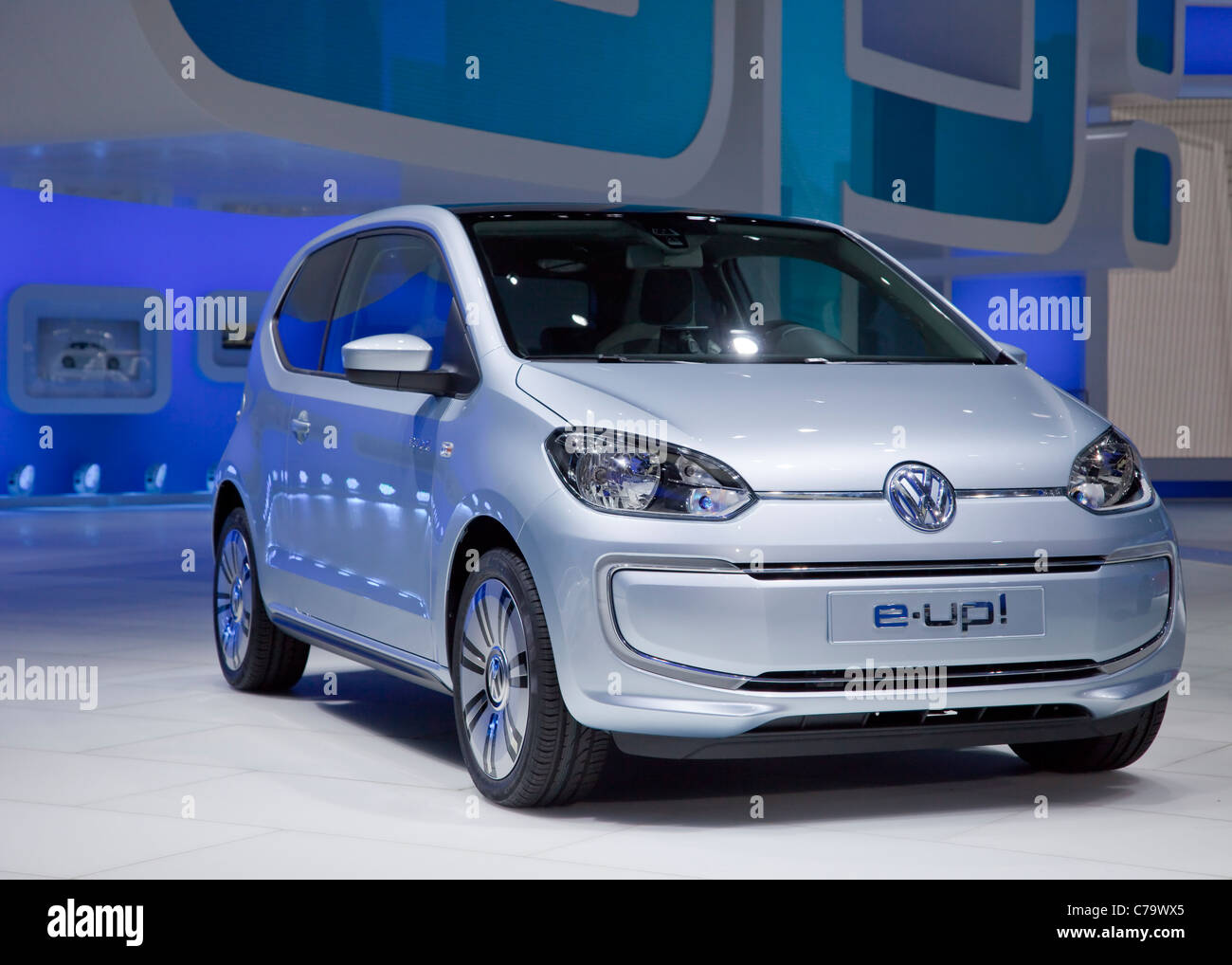 E-car Volkswagen VW e-up ! Sur l'IAA 2011 International Motor Show de Francfort am Main, Allemagne Banque D'Images