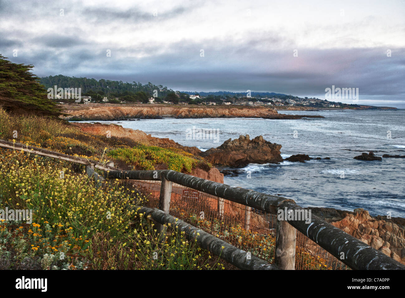 Moonstone Beach Californie Cambria Banque D'Images