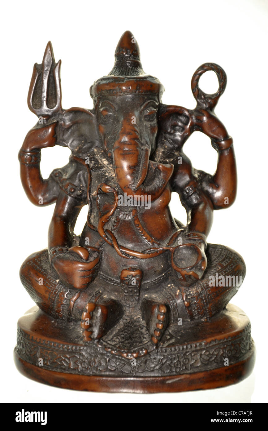 Dieu hindou à la tête d'éléphant Banque D'Images