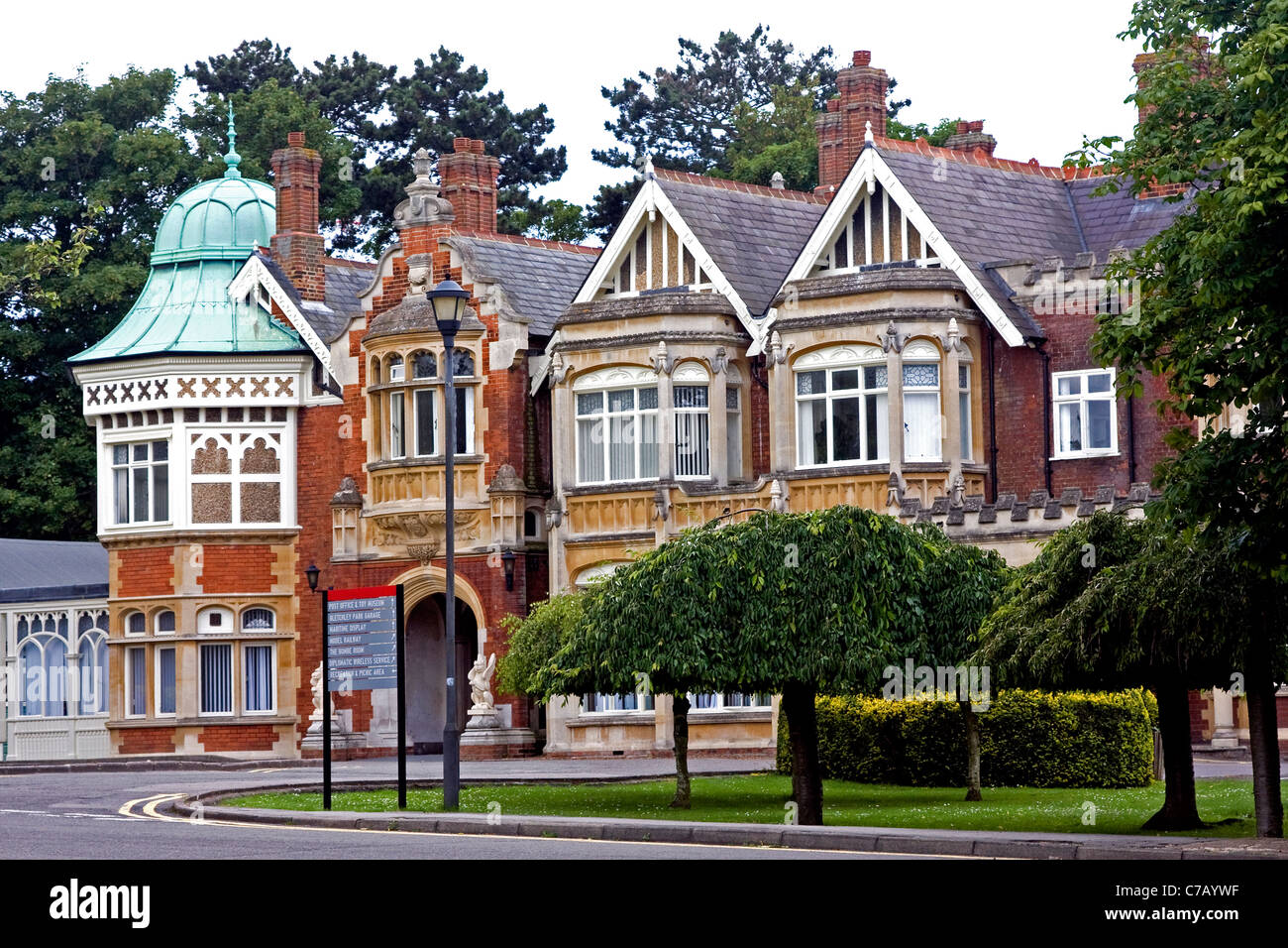 Bletchley Park Mansion Banque D'Images