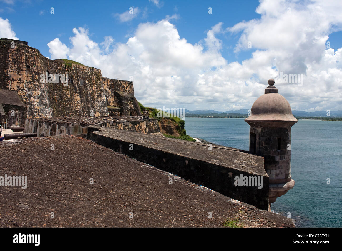 Le fort El Morro situé dans le Vieux San Juan Puerto Rico. Banque D'Images