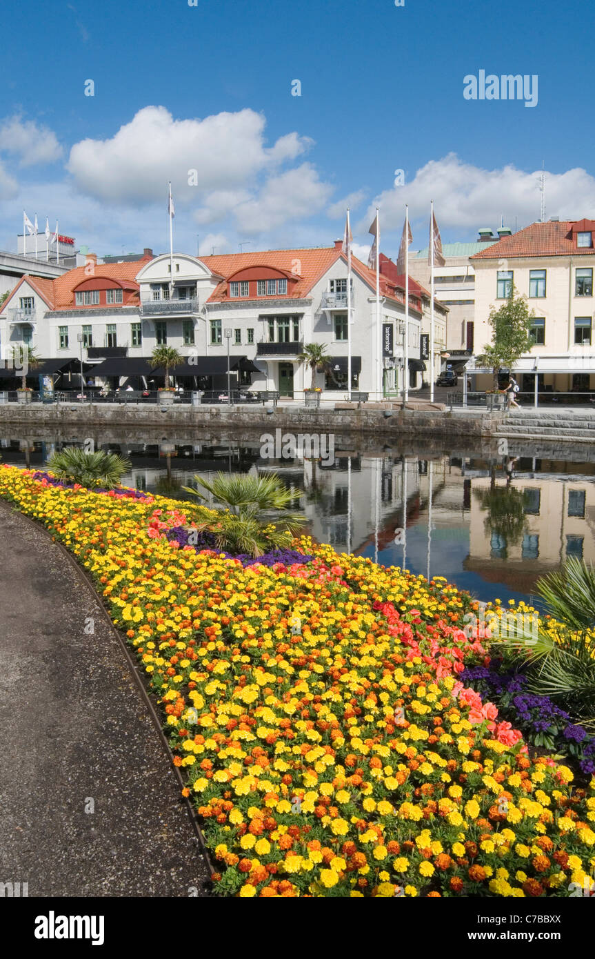 Borås suède ville suédoise d'été centre centre ville villes boras Banque D'Images