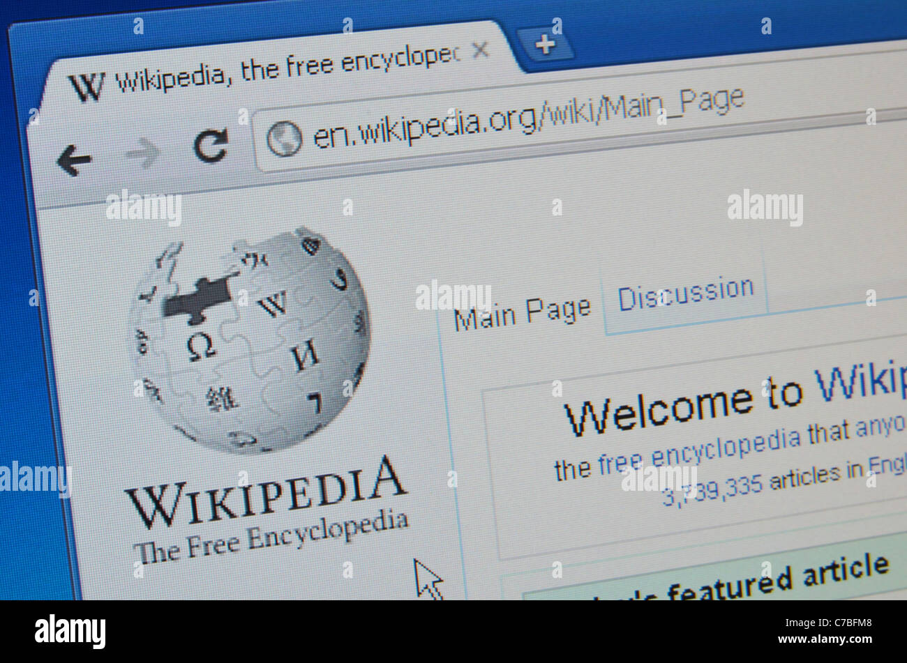 Wikipedia.org site capture d'écran Banque D'Images