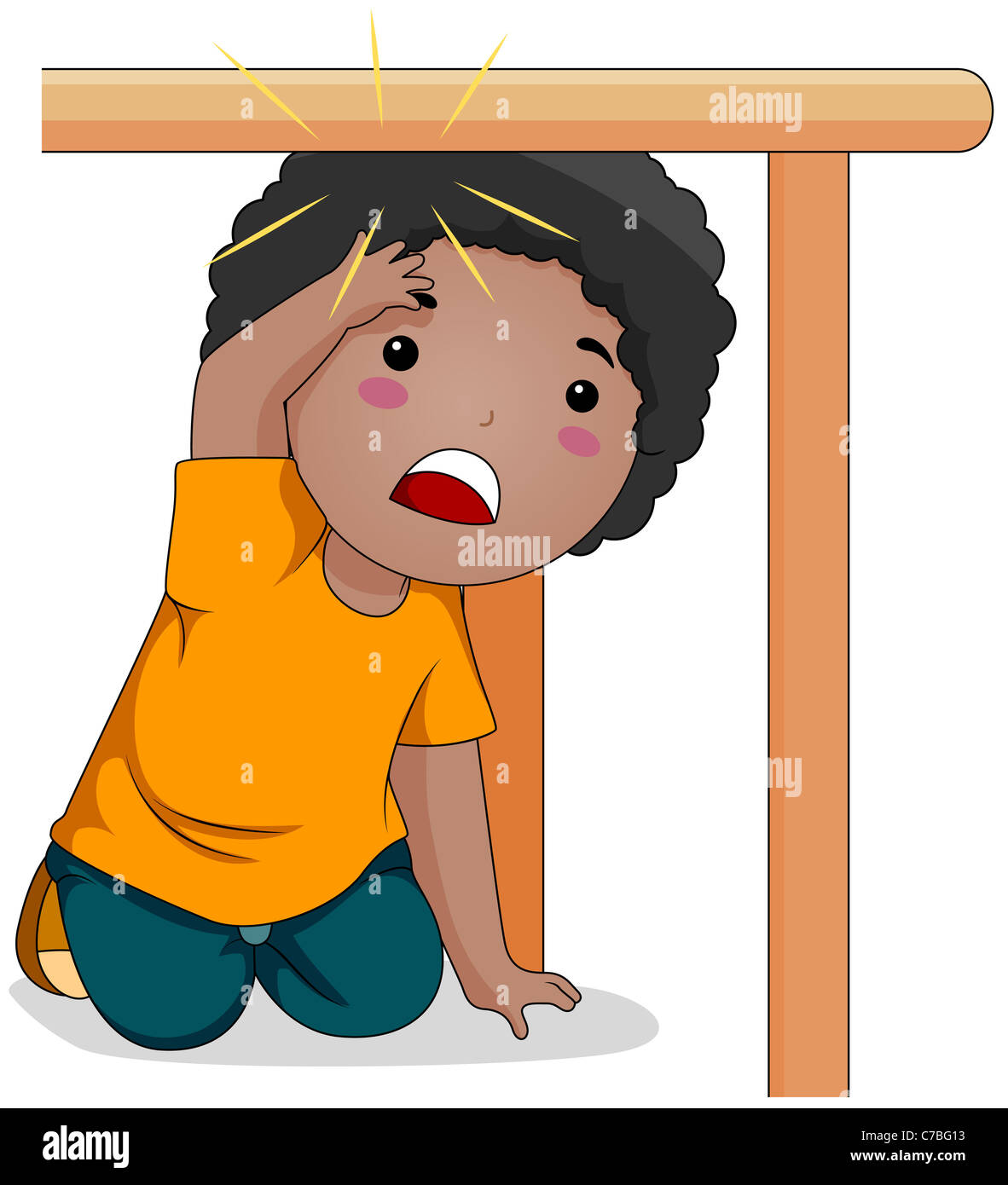 Illustration D Un Enfant Qui Cogne Sa Tete Photo Stock Alamy Illustration D Un Enfant Qui Cogne Sa Tete Photo Stock Alamy