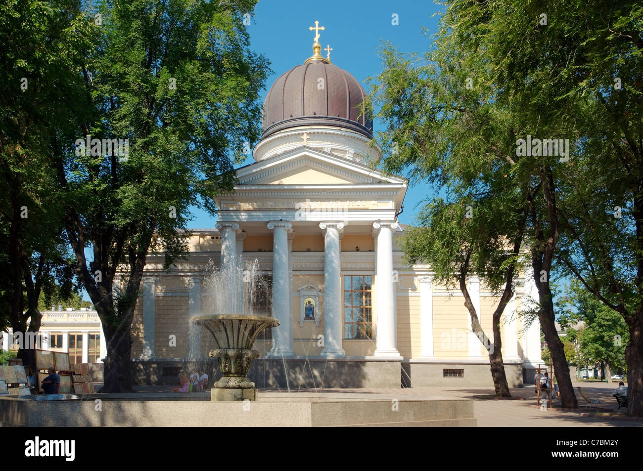 Cathédrale Orthodoxe d'Odessa ou Cathédrale Spaso-preobrajensky, Odessa, Ukraine, Europe Banque D'Images