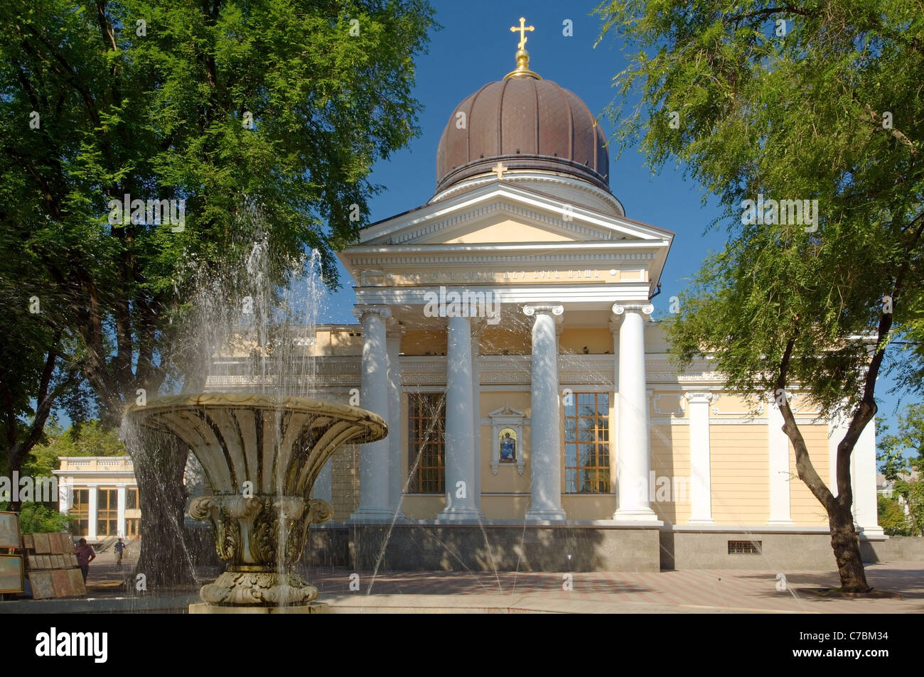 Cathédrale Orthodoxe d'Odessa ou Cathédrale Spaso-preobrajensky, Odessa, Ukraine, Europe Banque D'Images