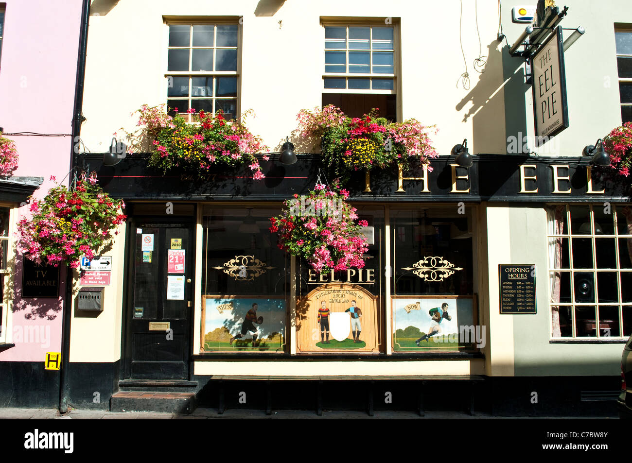 L'Anguille Pie Pub, Church Street, London, Middlesex, England, United Kingdom Banque D'Images