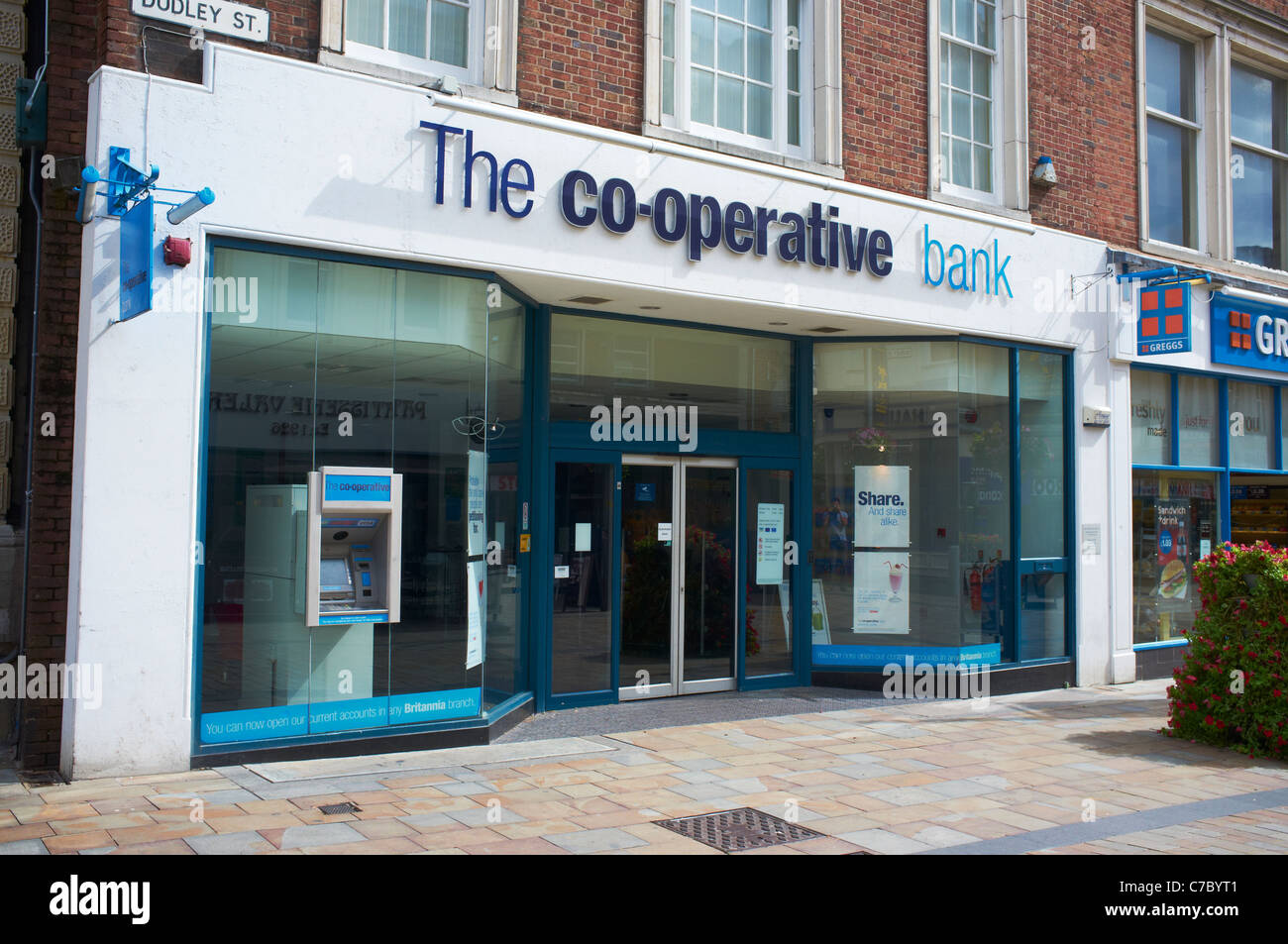 Extérieur de la Co-Operative Bank Wolverhampton UK Banque D'Images