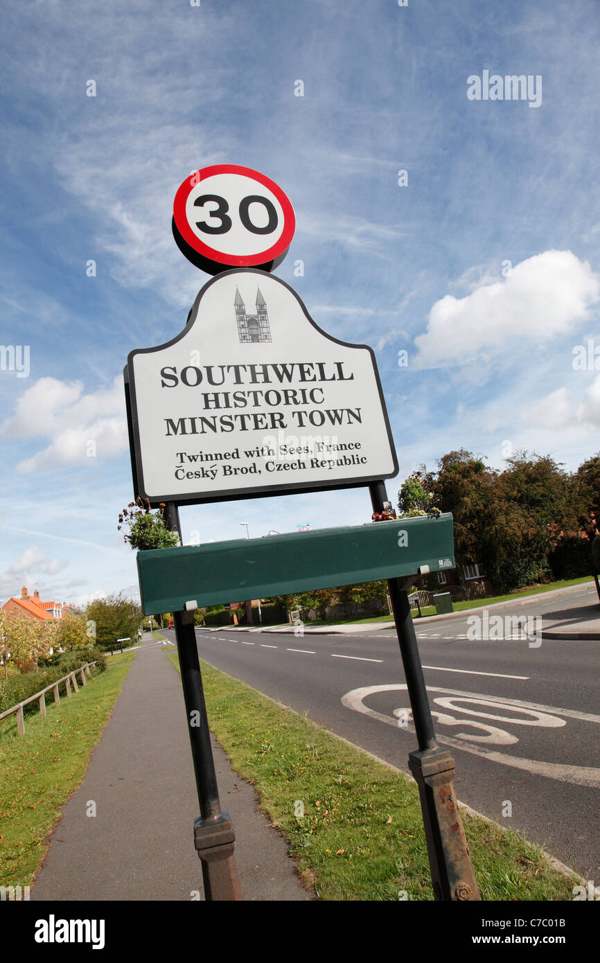 Southwell, Nottinghamshire, Angleterre, Royaume-Uni Banque D'Images