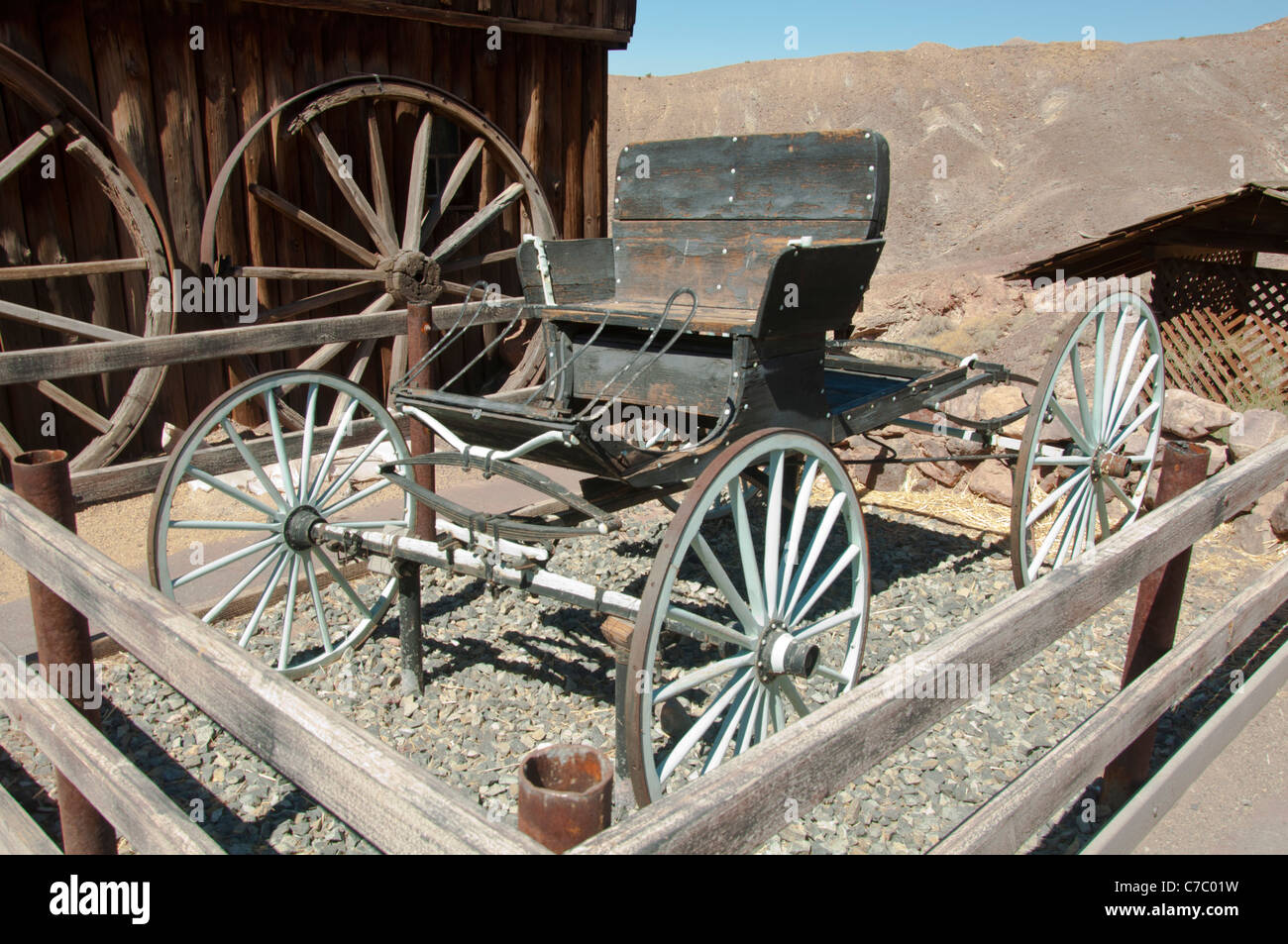 Calico Ghost ville minière abandonnée, Yermo, Comté de San Bernardino, Californie, USA Banque D'Images