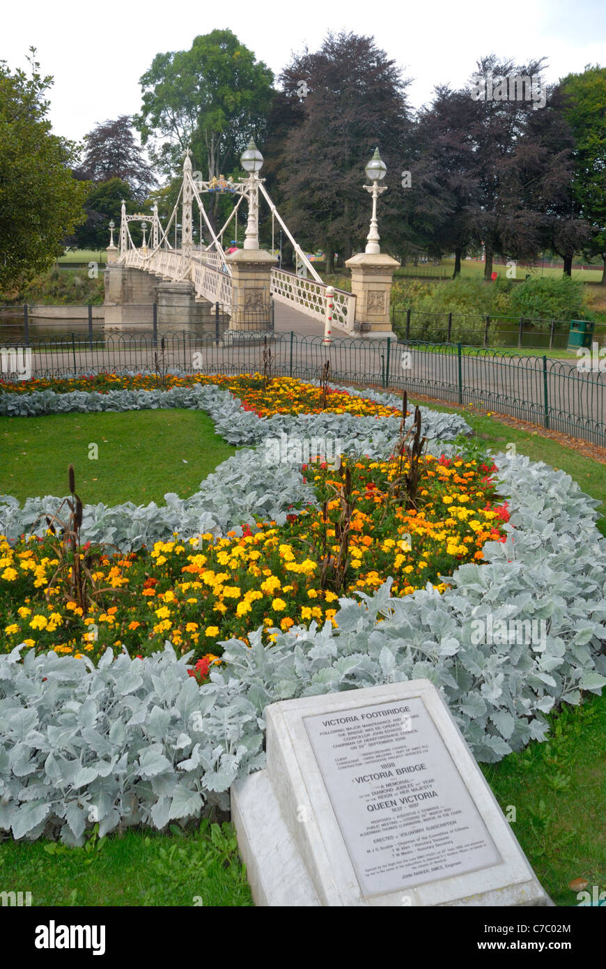 Pont Victoria, Hereford, Angleterre Banque D'Images