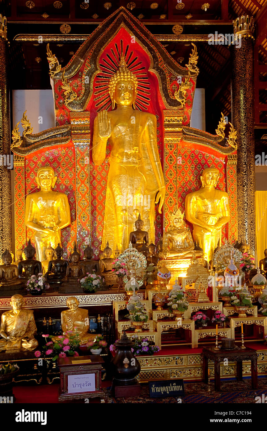 Wat Chedi Luang, Chiang Mai, Thaïlande Banque D'Images
