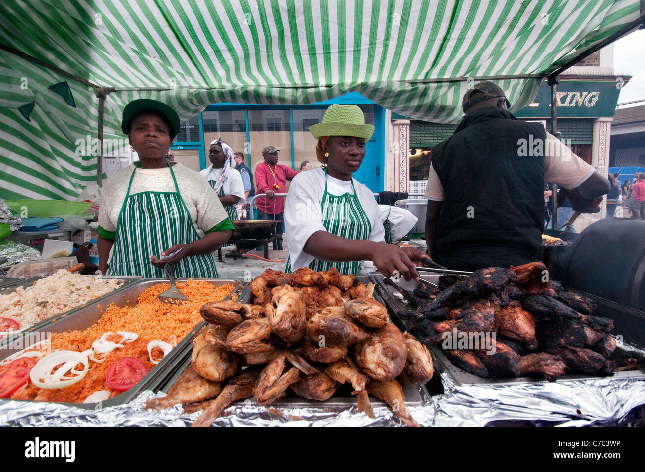 Notting Hill Carnival Food Banque d'image et photos Alamy